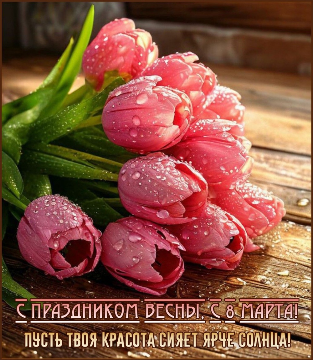 С праздником весны, с 8 марта!