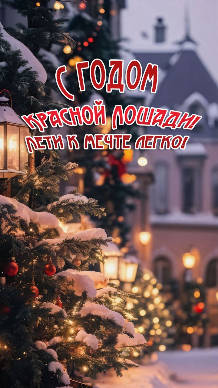 С годом Красной Лошади—лети к мечте легко!  