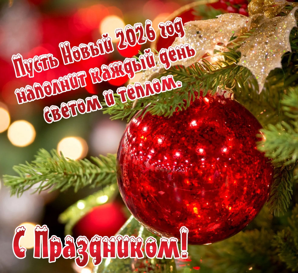 Пусть Новый 2026 год наполнит каждый день светом и теплом