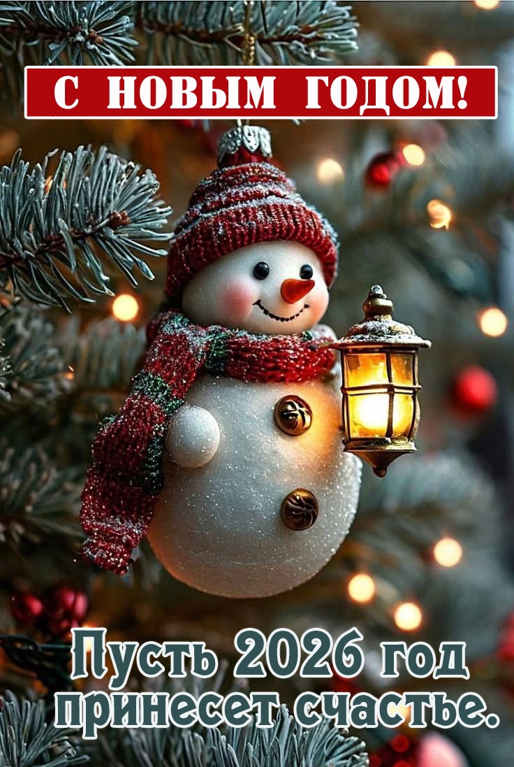 Пусть 2026 год принесет счастье.