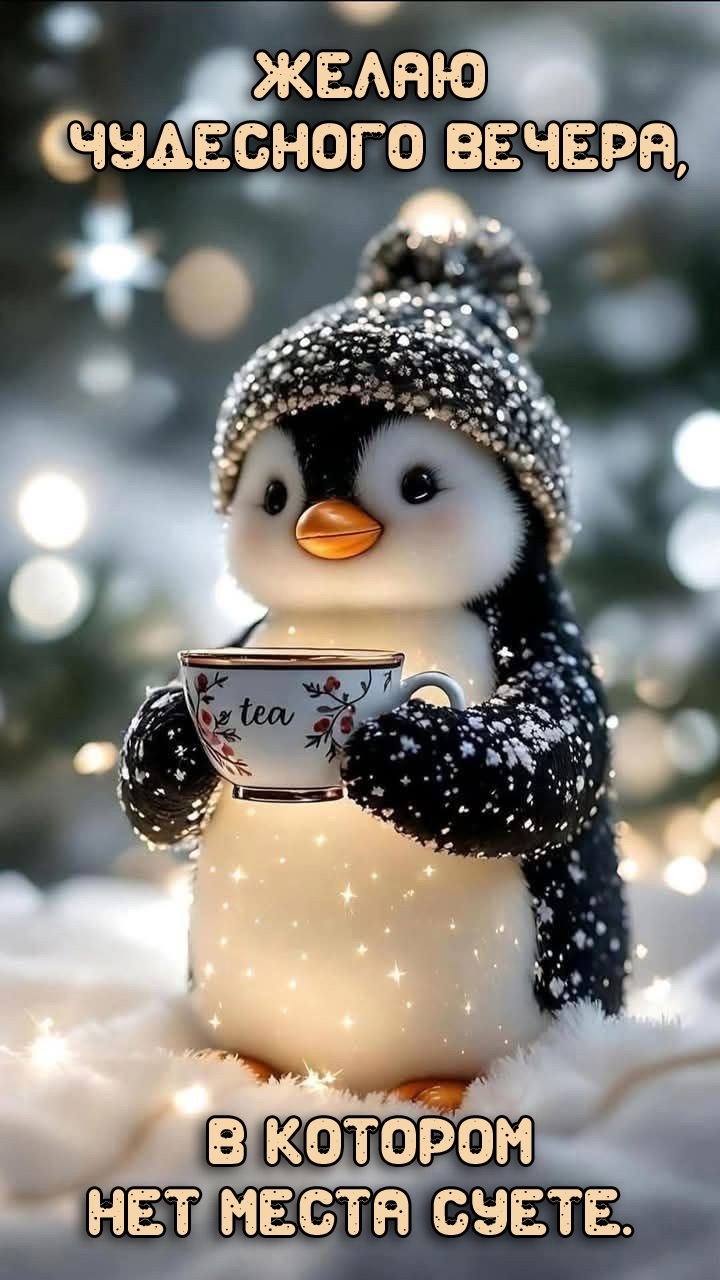 Желаю чудесного вечера, в котором нет места суете.