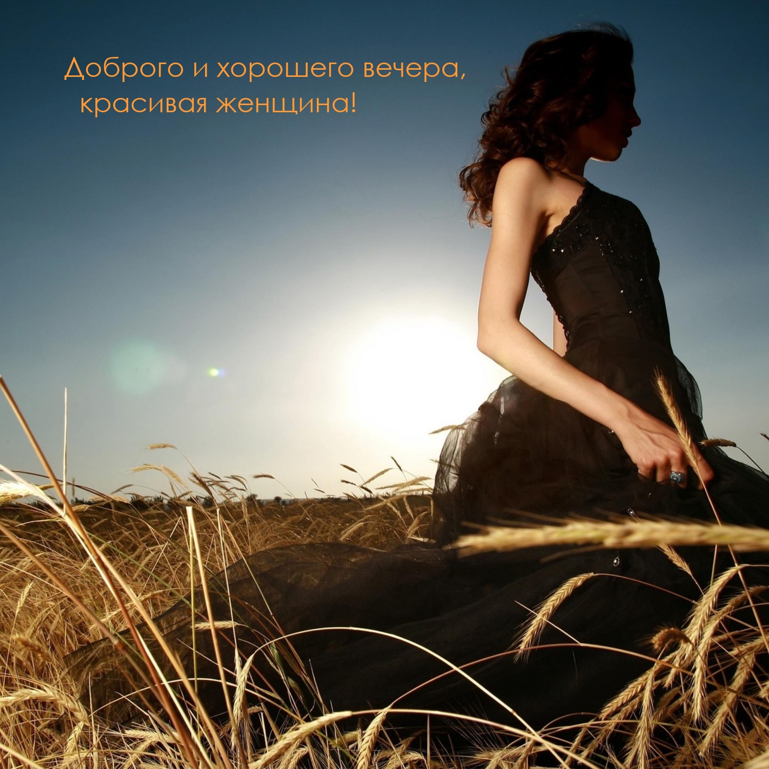 Доброго и хорошего вечера, красивая женщина!