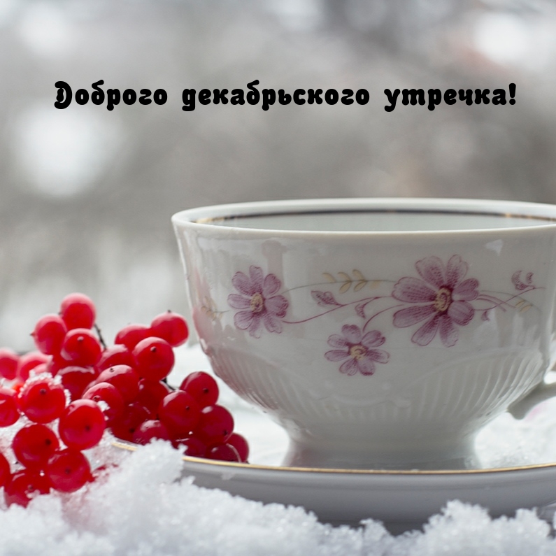 Доброго декабрьского утречка!