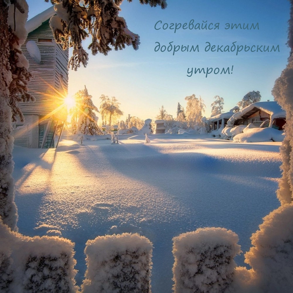 Согревайся этим добрым декабрьским утром!