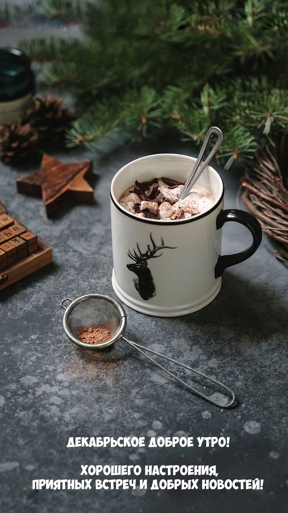 Декабрьское доброе утро! Хорошего настроения!