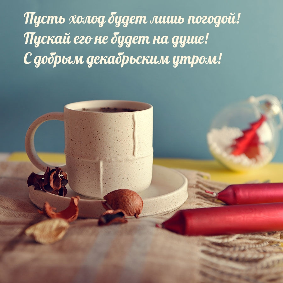 С добрым декабрьским утром! Пусть холод будет лишь погодой!