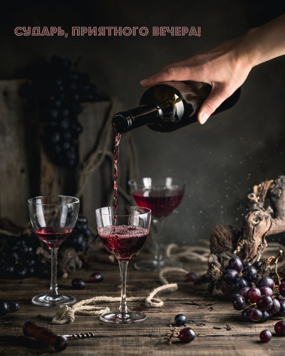 Сударь, приятного вечера!