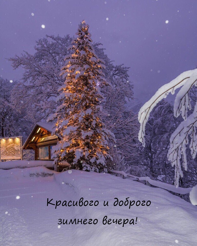 Красивого и доброго зимнего вечера!