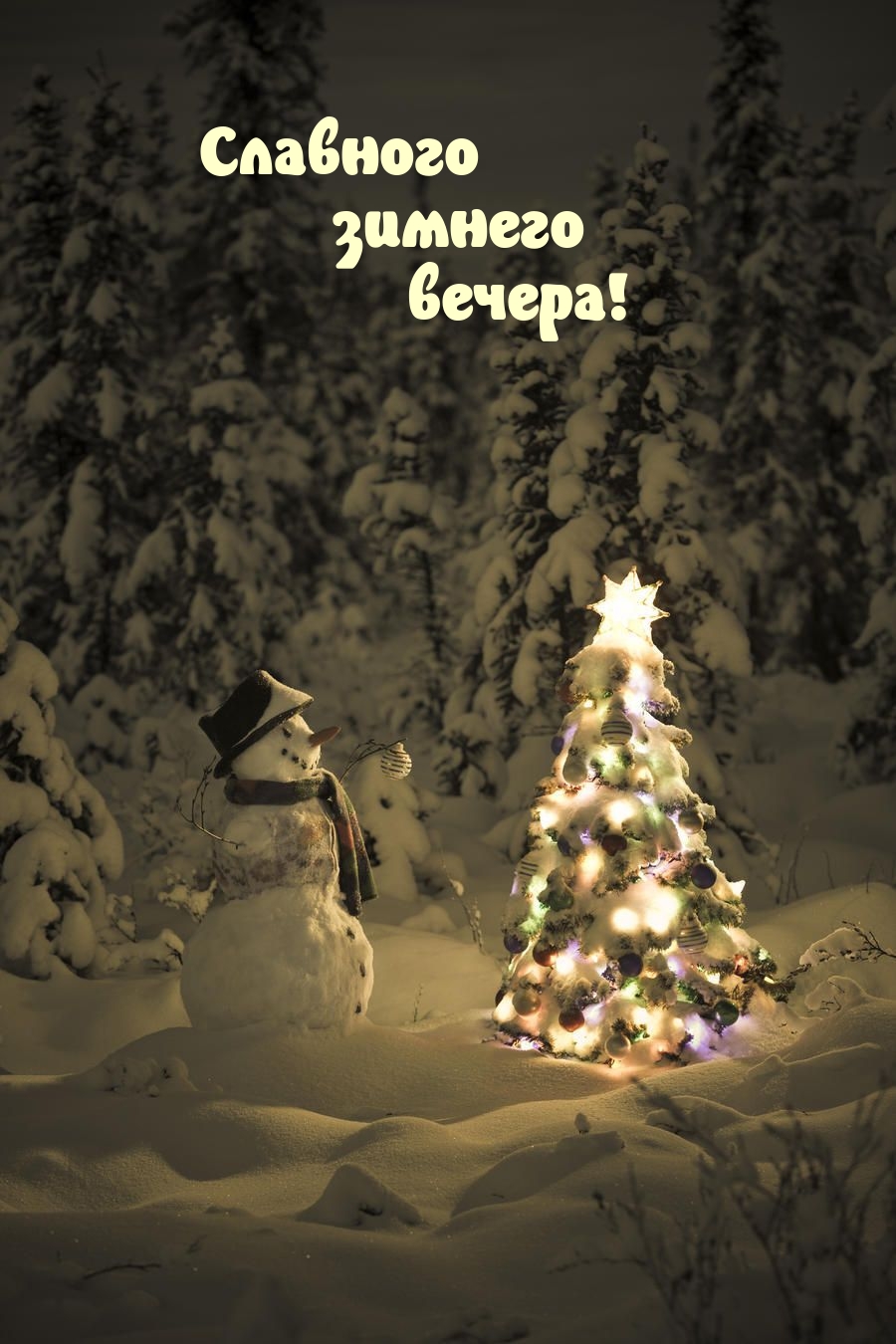 Славного зимнего вечера!
