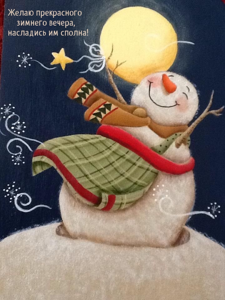 Желаю прекрасного зимнего вечера, насладись им сполна!