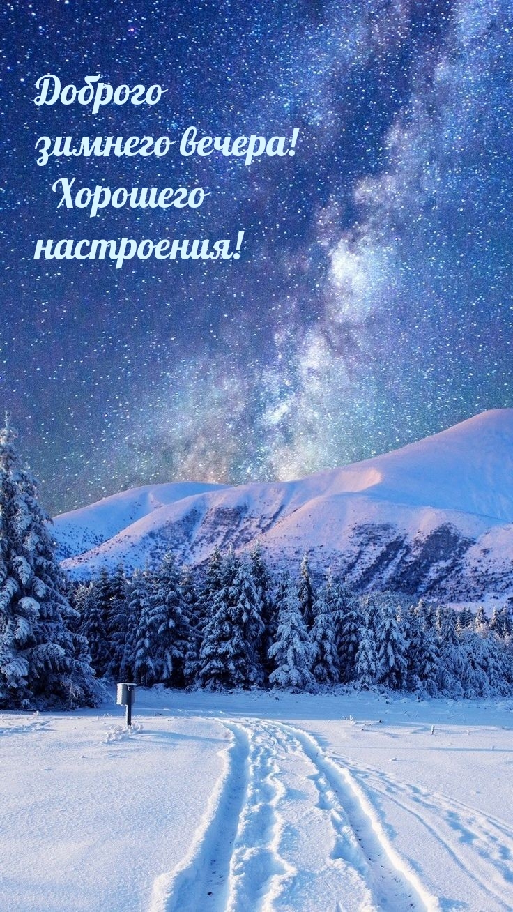 Доброго зимнего вечера! Хорошего настроения!