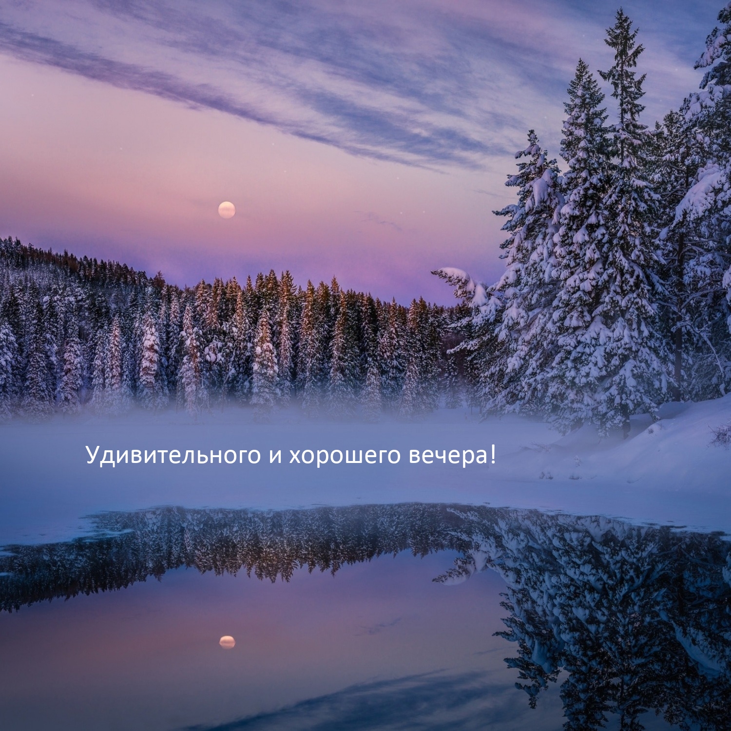 Удивительного и хорошего вечера!