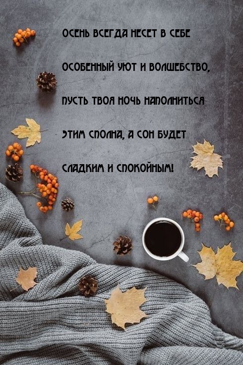Осень всегда несет в себе особенный уют и сон будет сладким