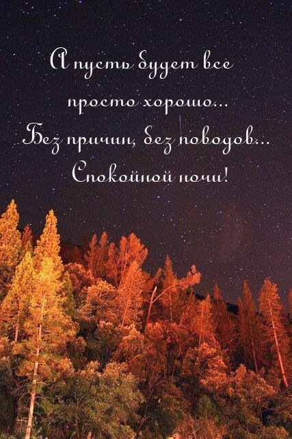 Без причин, без поводов... Спокойной ночи!