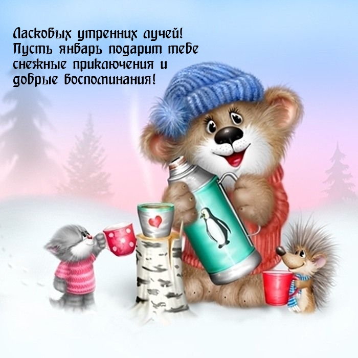 Ласковых утренних лучей! Пусть январь подарит снежные приключения