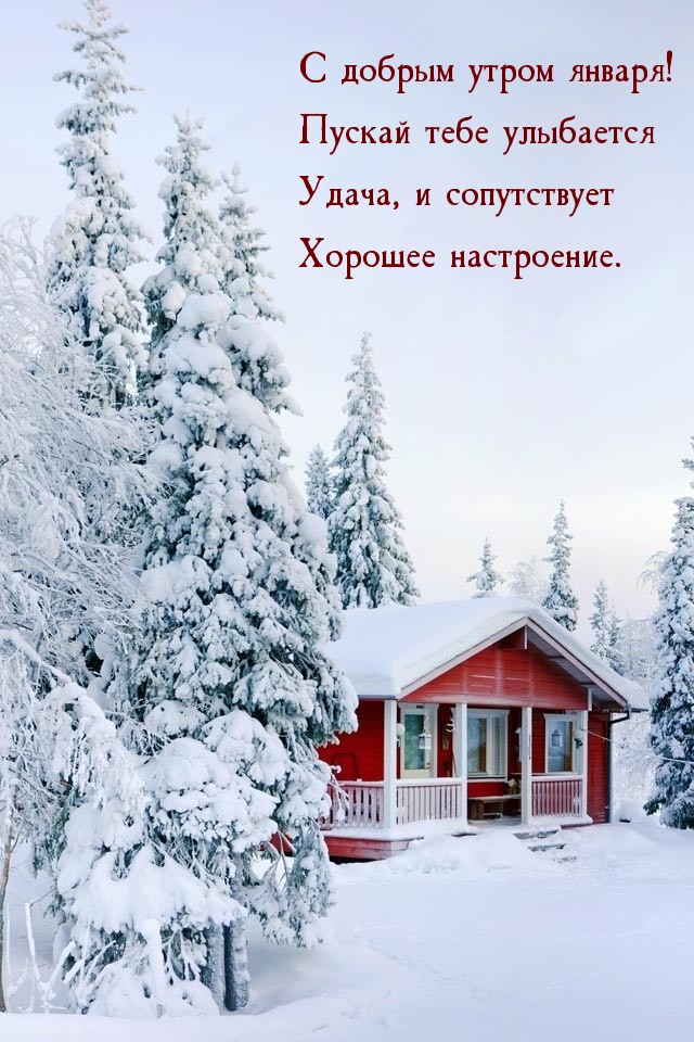 С добрым утром января! Пускай тебе улыбается удача
