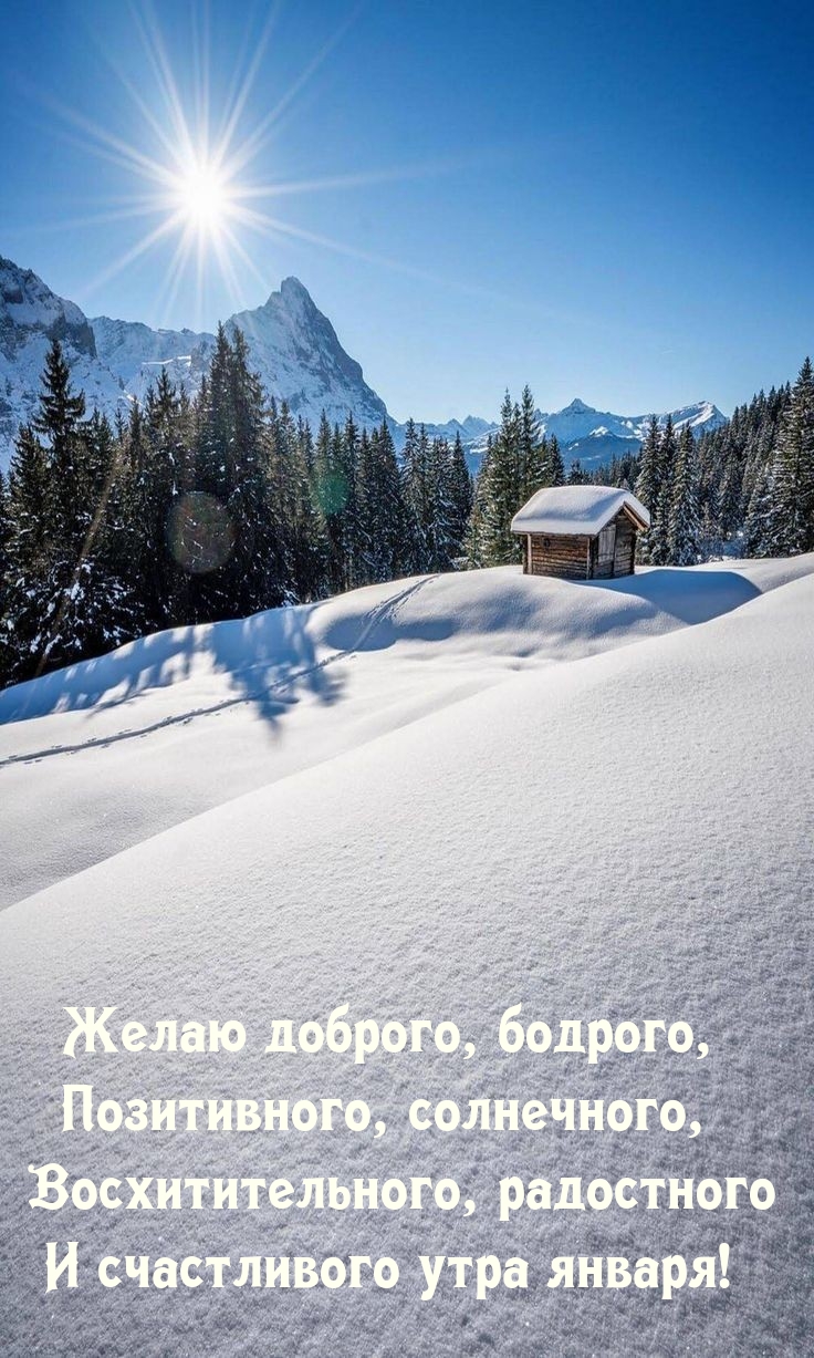 Восхитительного, радостного и счастливого утра января!