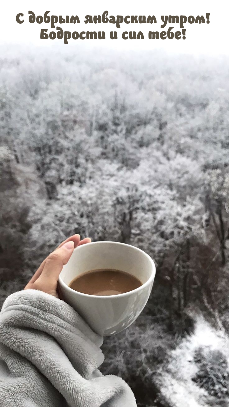 С добрым январским утром! Бодрости и сил тебе! 