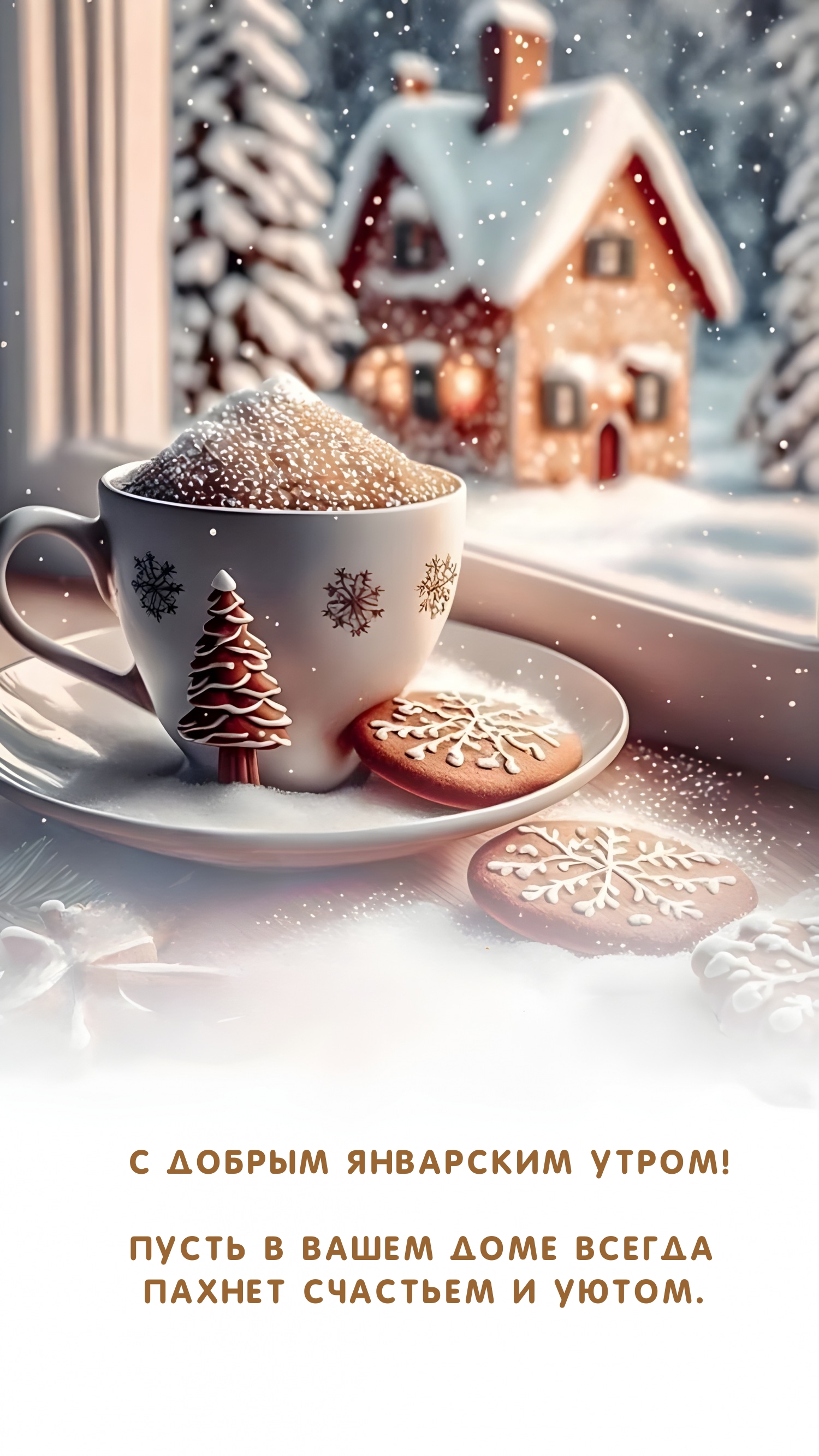 С добрым январским утром! Пусть в доме всегда пахнет счастьем