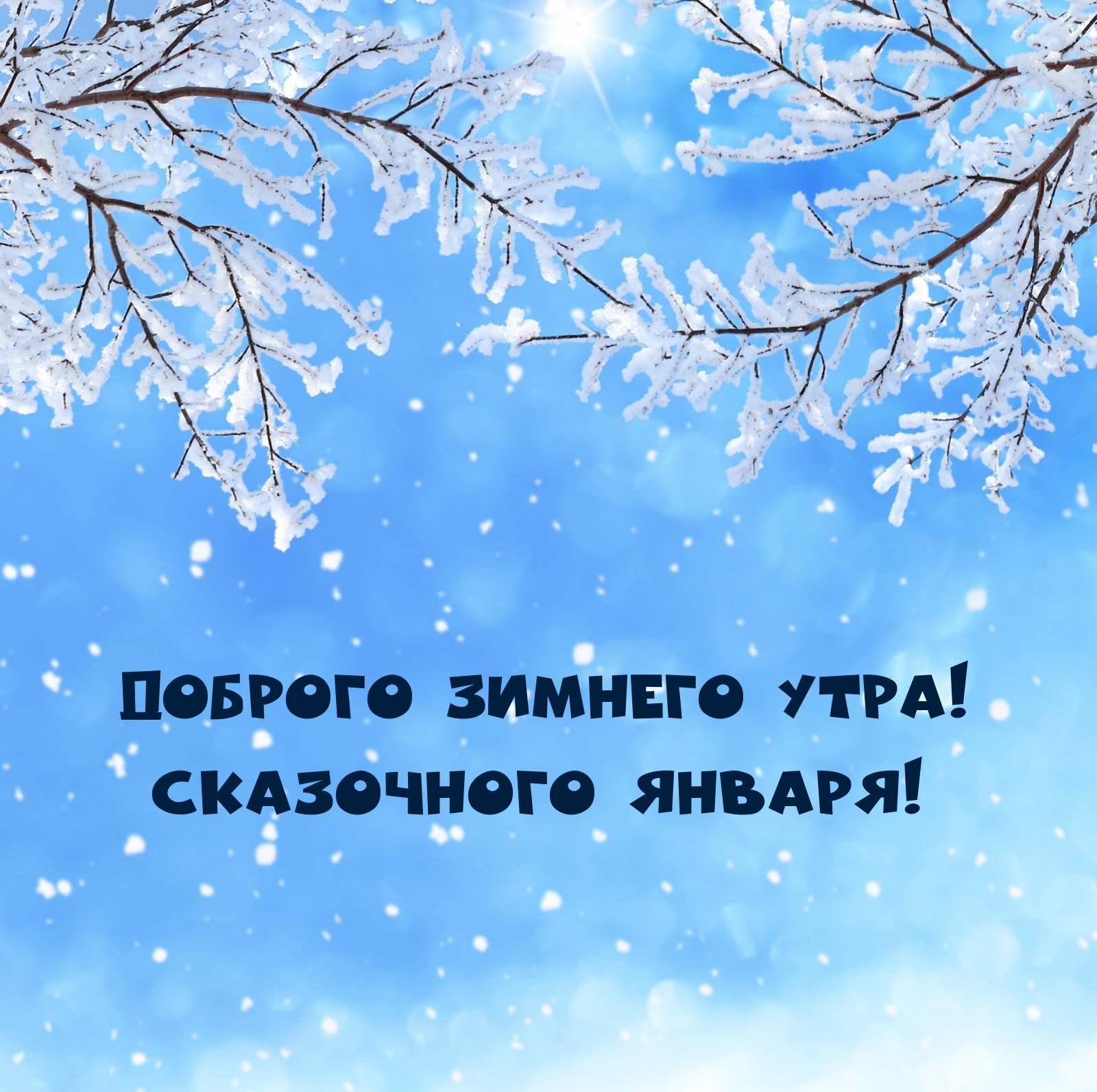 Доброго зимнего утра! Сказочного января!