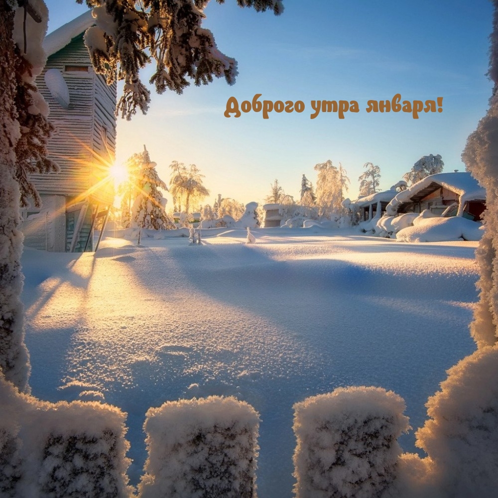 Доброго утра января!