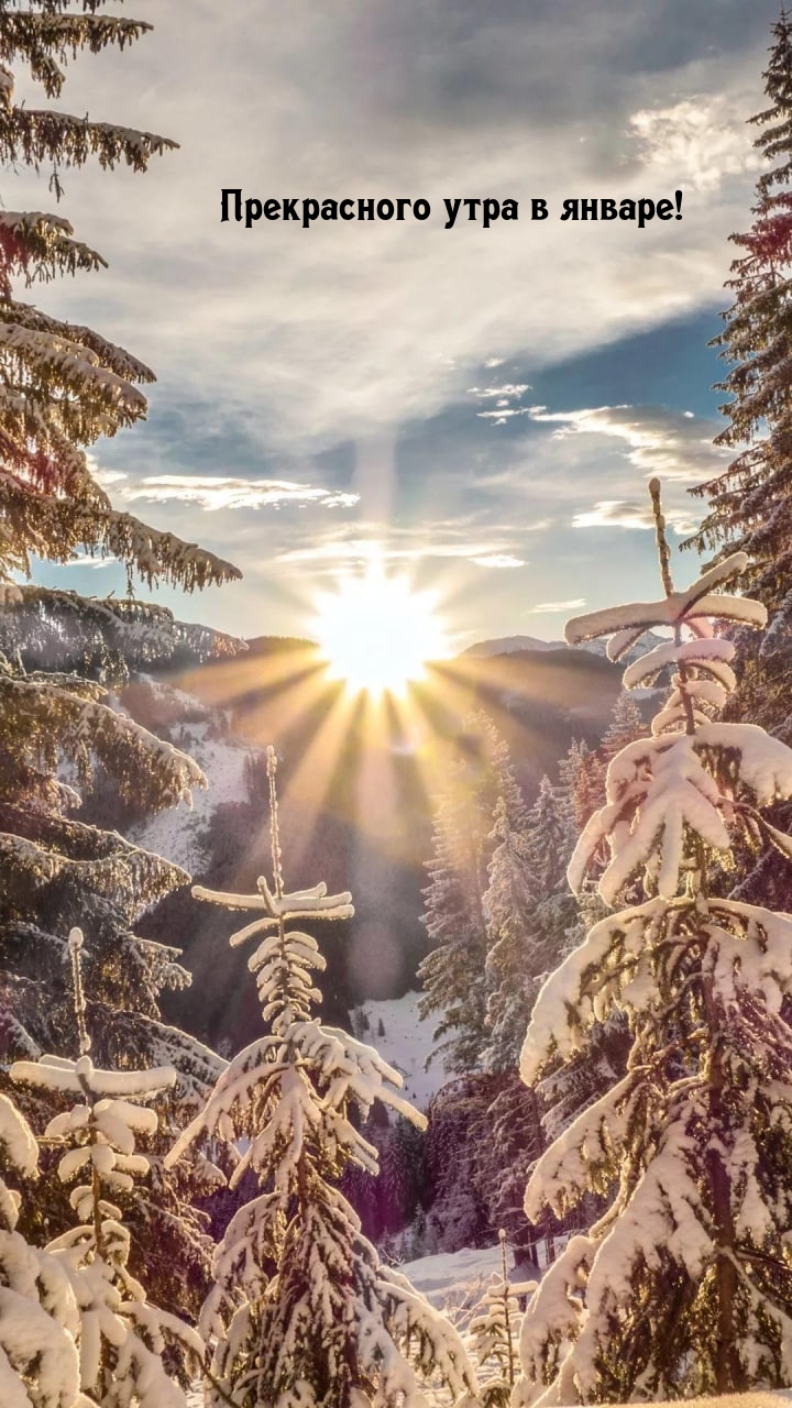 Прекрасного утра в январе!