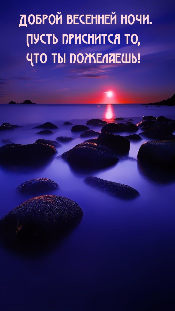 Доброй весенней ночи. Пусть приснится то, что ты пожелаешь! 