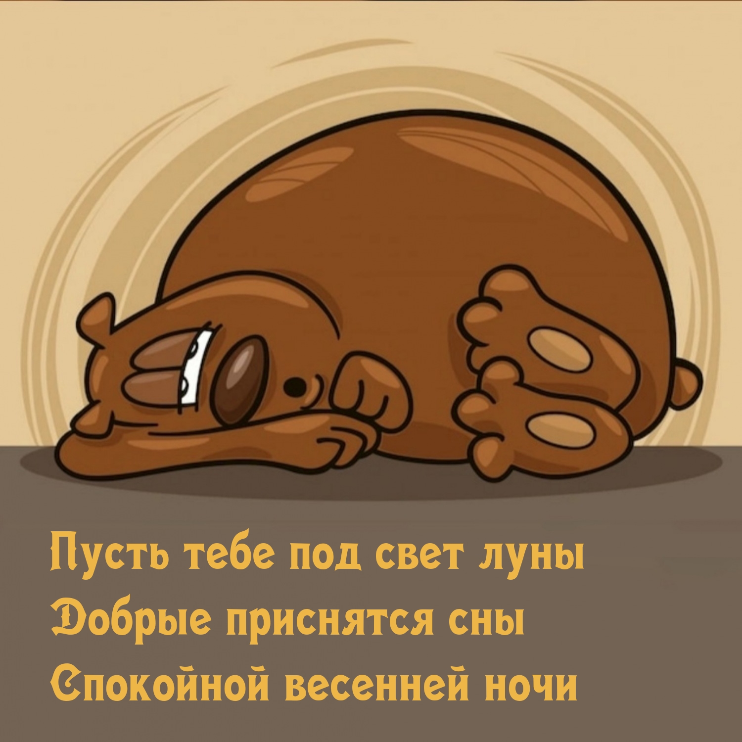 Пусть тебе под свет луны добрые приснятся сны.
