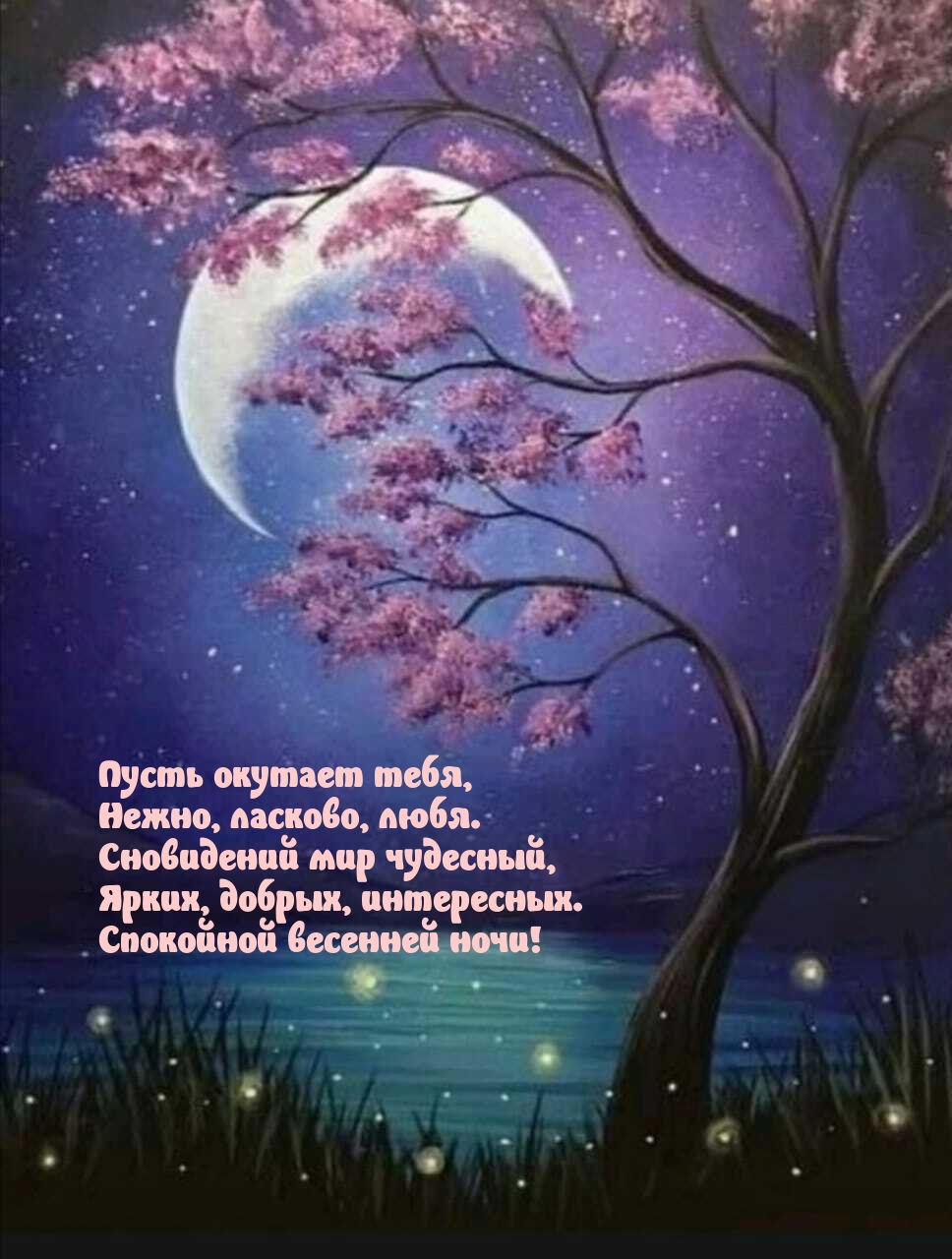 Сновидений ярких, добрых, интересных. Спокойной весенней ночи!