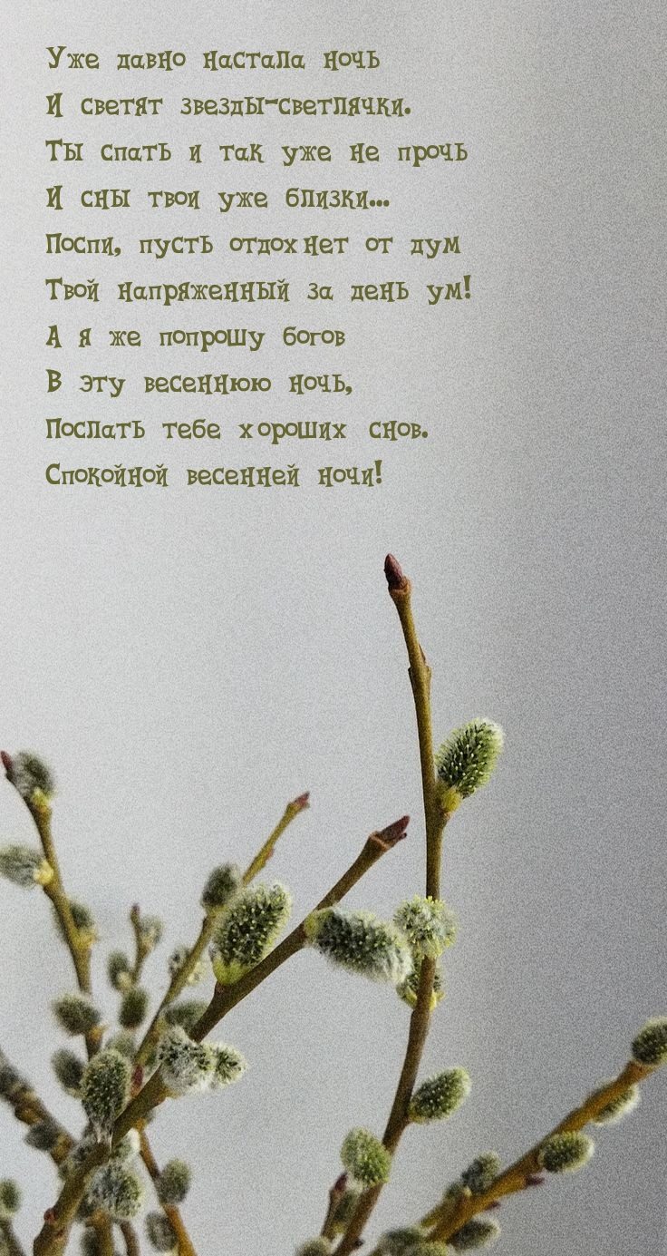 Уже давно настала ночь и светят звезды-светлячки.