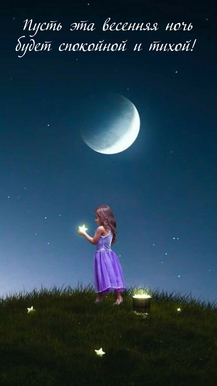 Пусть эта весенняя ночь будет спокойной и тихой! 