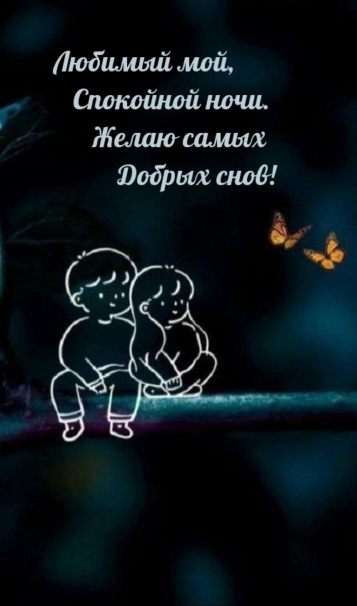 Любимый мой, спокойной ночи. Желаю самых Добрых снов!