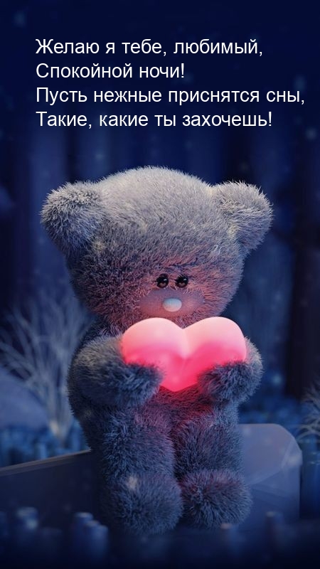 Желаю, любимый, Спокойной ночи! Пусть нежные приснятся сны