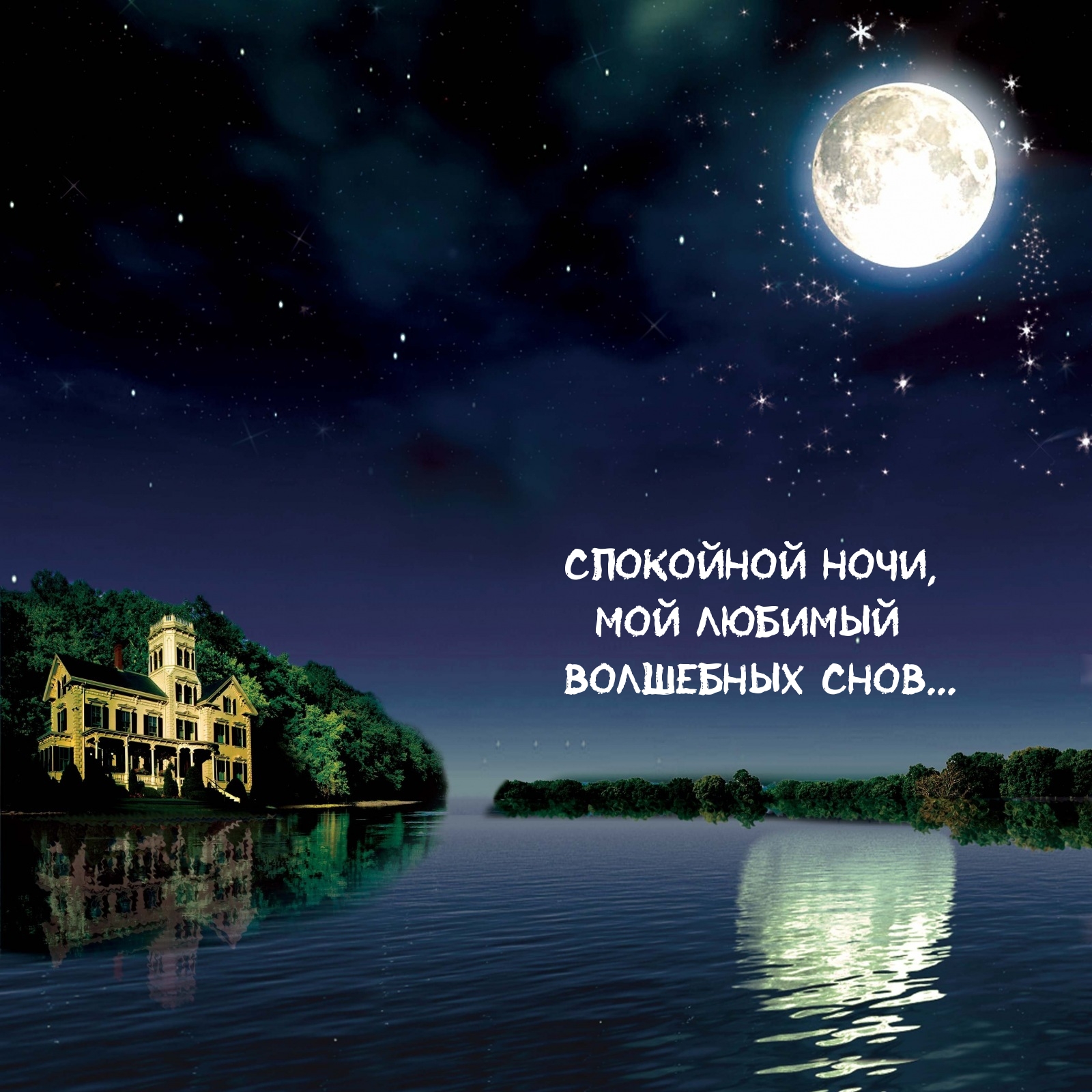 Спокойной ночи, мой любимый волшебных снов...