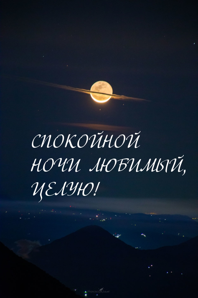 Спокойной ночи любимый, целую!