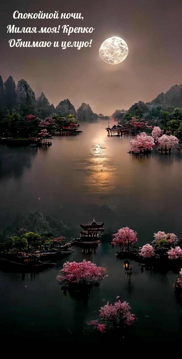 Спокойной ночи, милая моя! Крепко обнимаю и целую! 