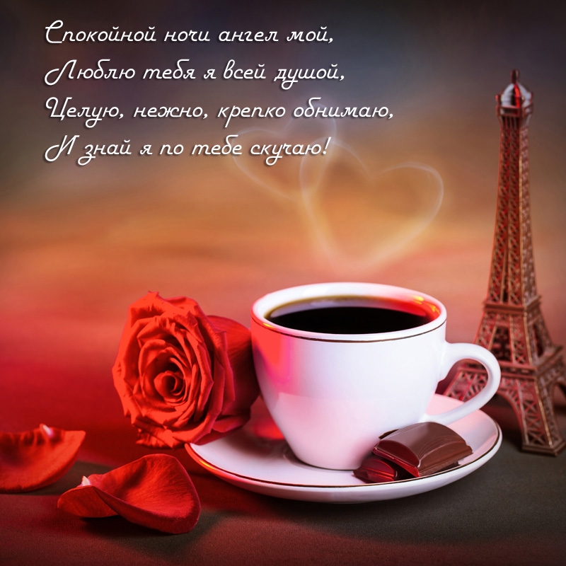 Спокойной ночи ангел мой, люблю тебя я всей душой
