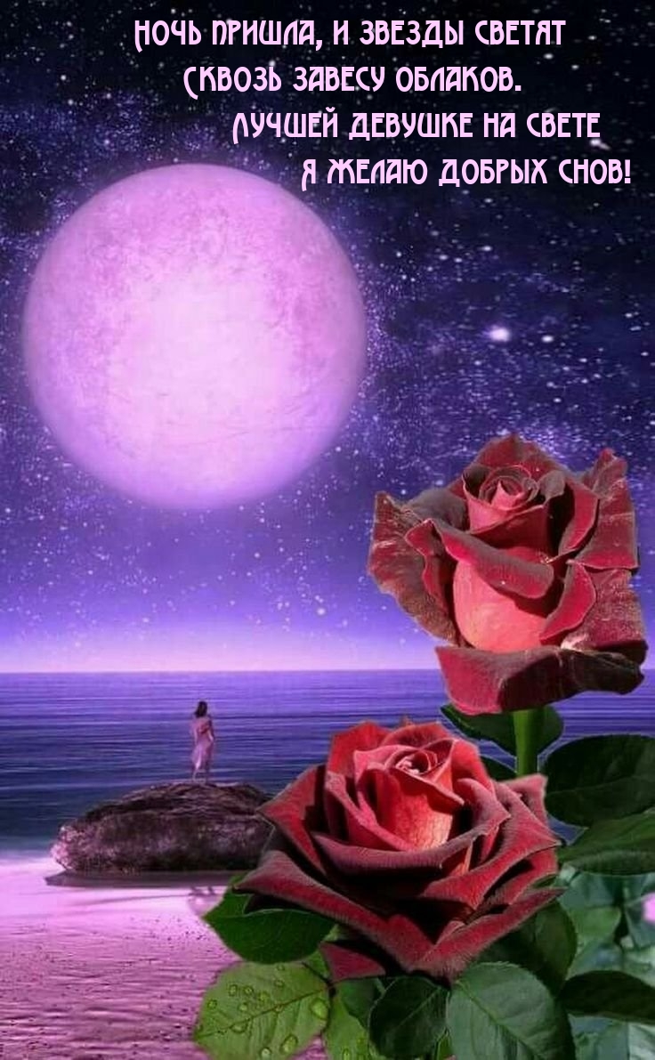 Ночь пришла, и звезды светят сквозь завесу облаков.