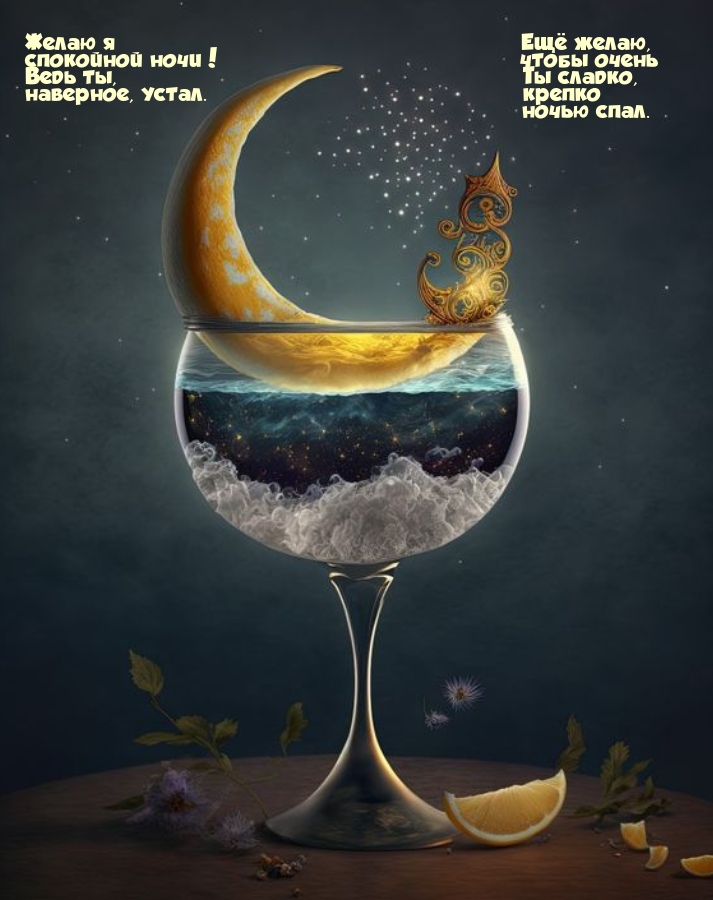 Желаю я ещё желаю, спокойной ночи!  