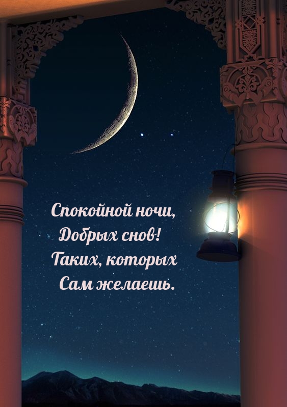 Спокойной ночи, добрых снов!