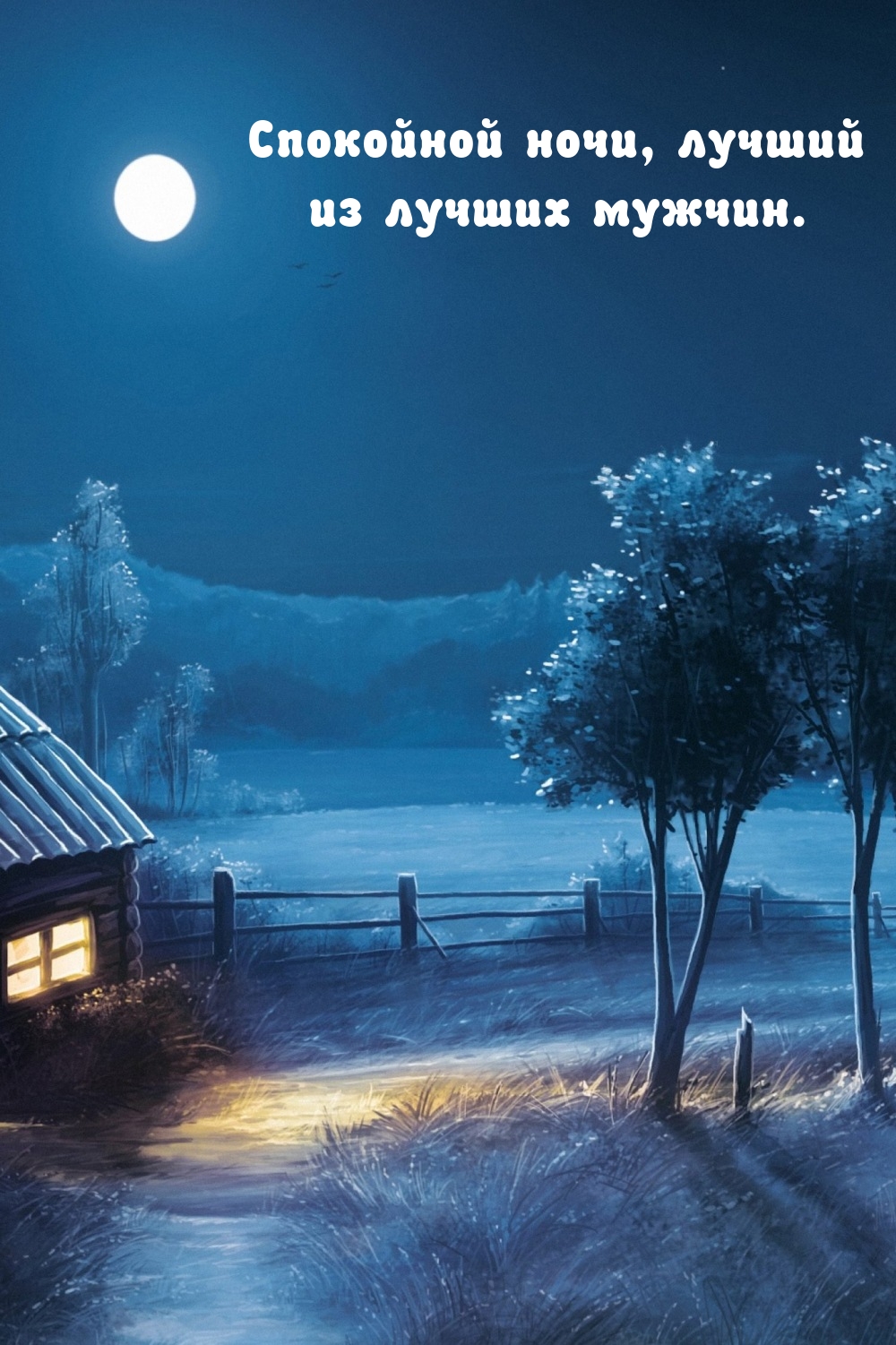 Спокойной ночи, лучший из лучших мужчин.