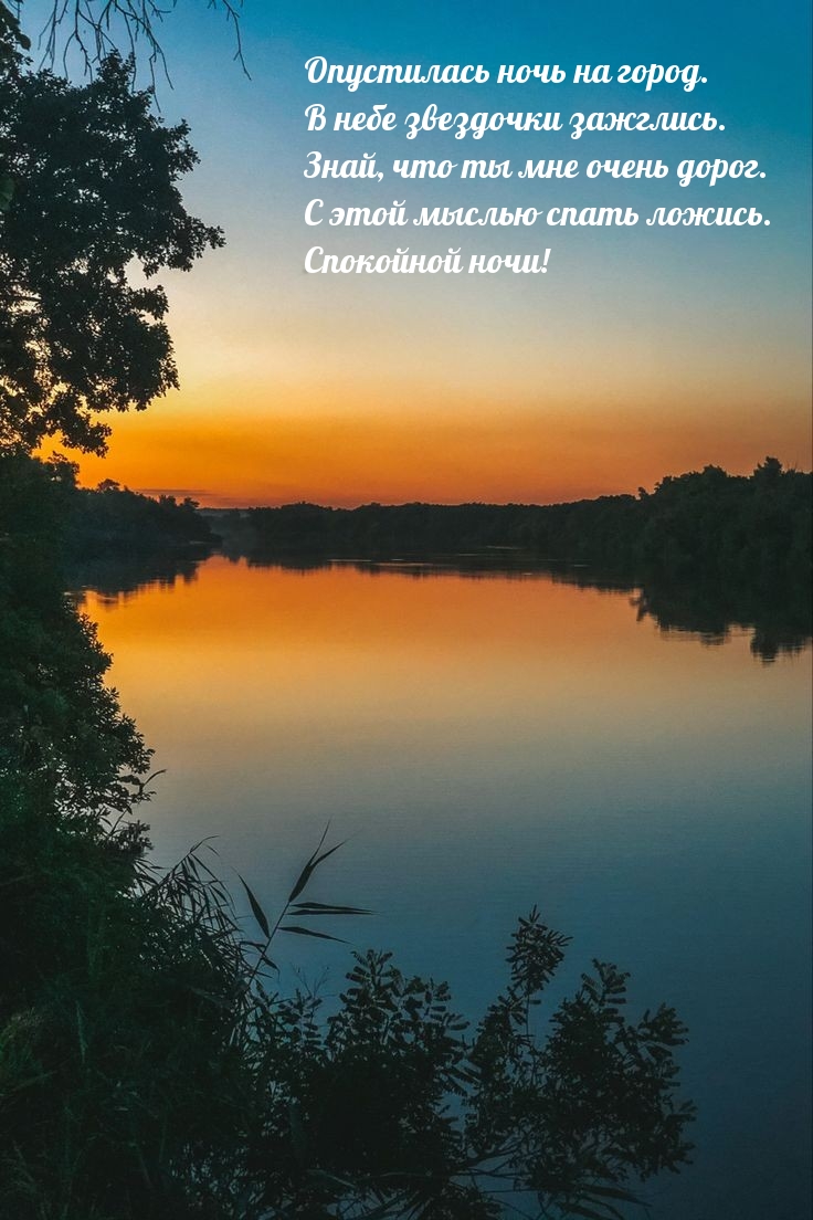 Спокойной ночи! Опустилась ночь на город.