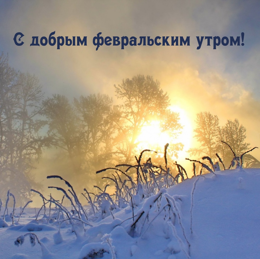 С добрым февральским утром!