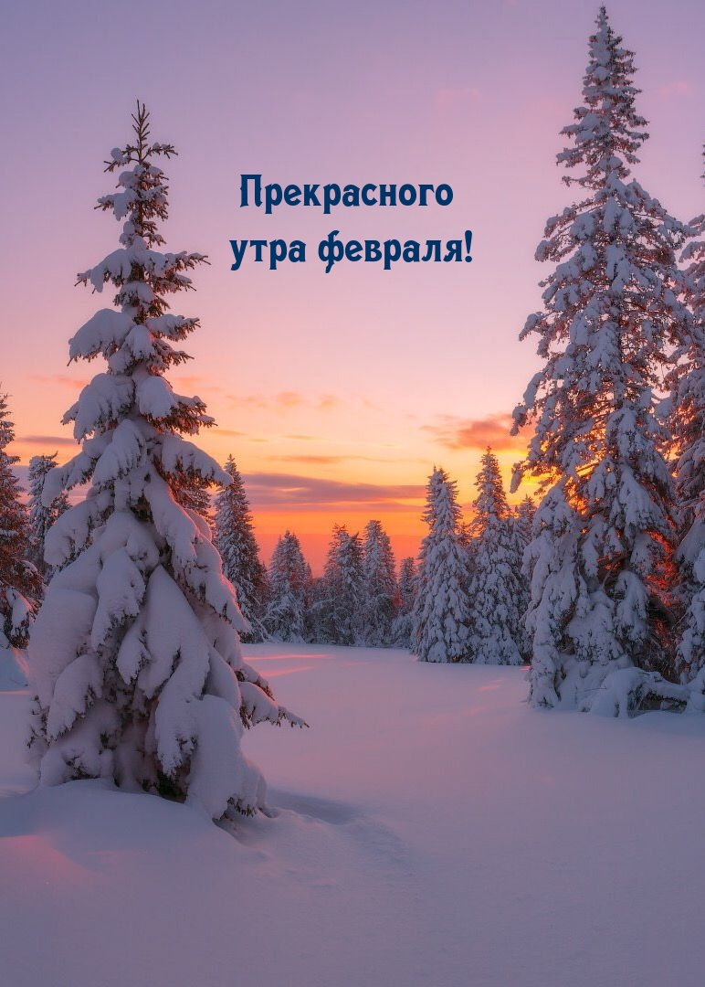 Прекрасного утра февраля!