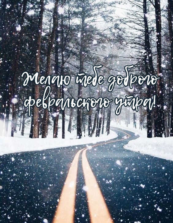 Желаю тебе доброго февральского утра! 