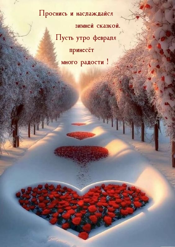 Пусть утро февраля принесёт много радости!