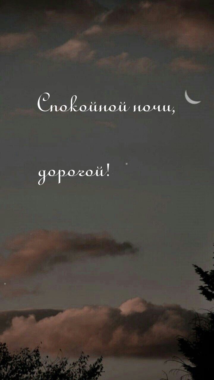 Спокойной ночи, дорогой!