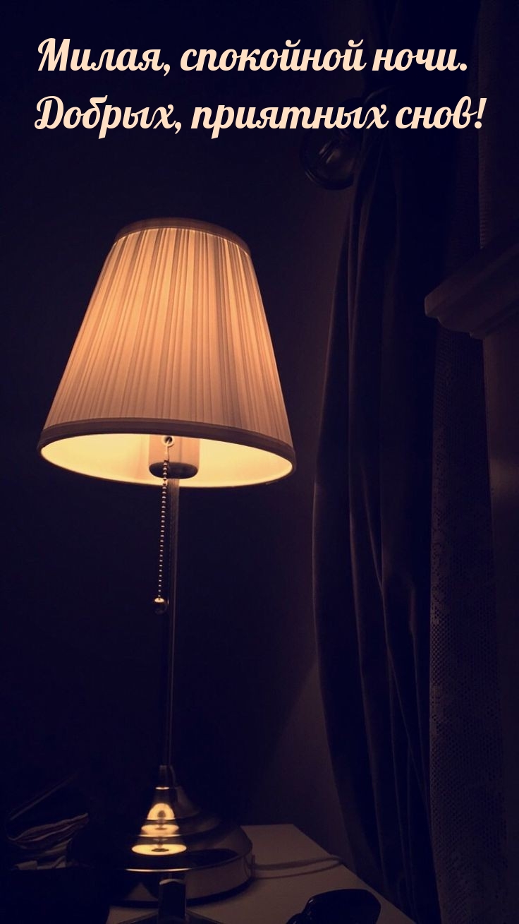 Милая, спокойной ночи. Добрых, приятных снов! 