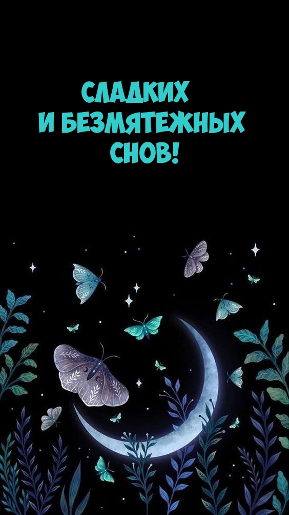 Сладких и безмятежных снов!