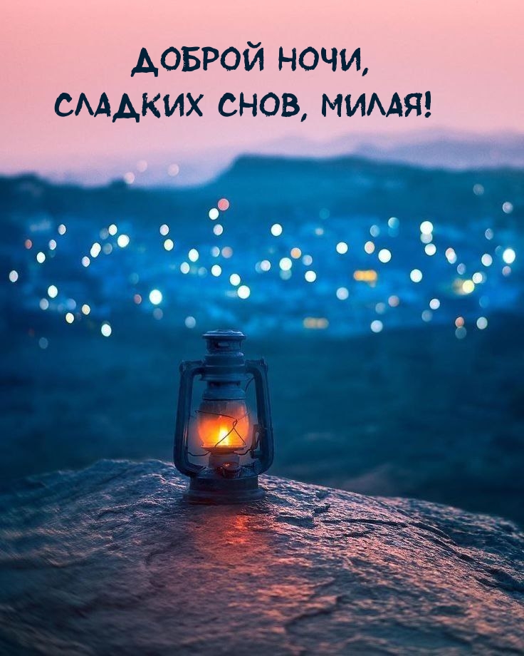 Доброй ночи, сладких снов, милая!